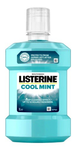 Listerine ústní voda 1l cool mint | Kosmetické a dentální výrobky - Dentální hygiena - Ústní vody